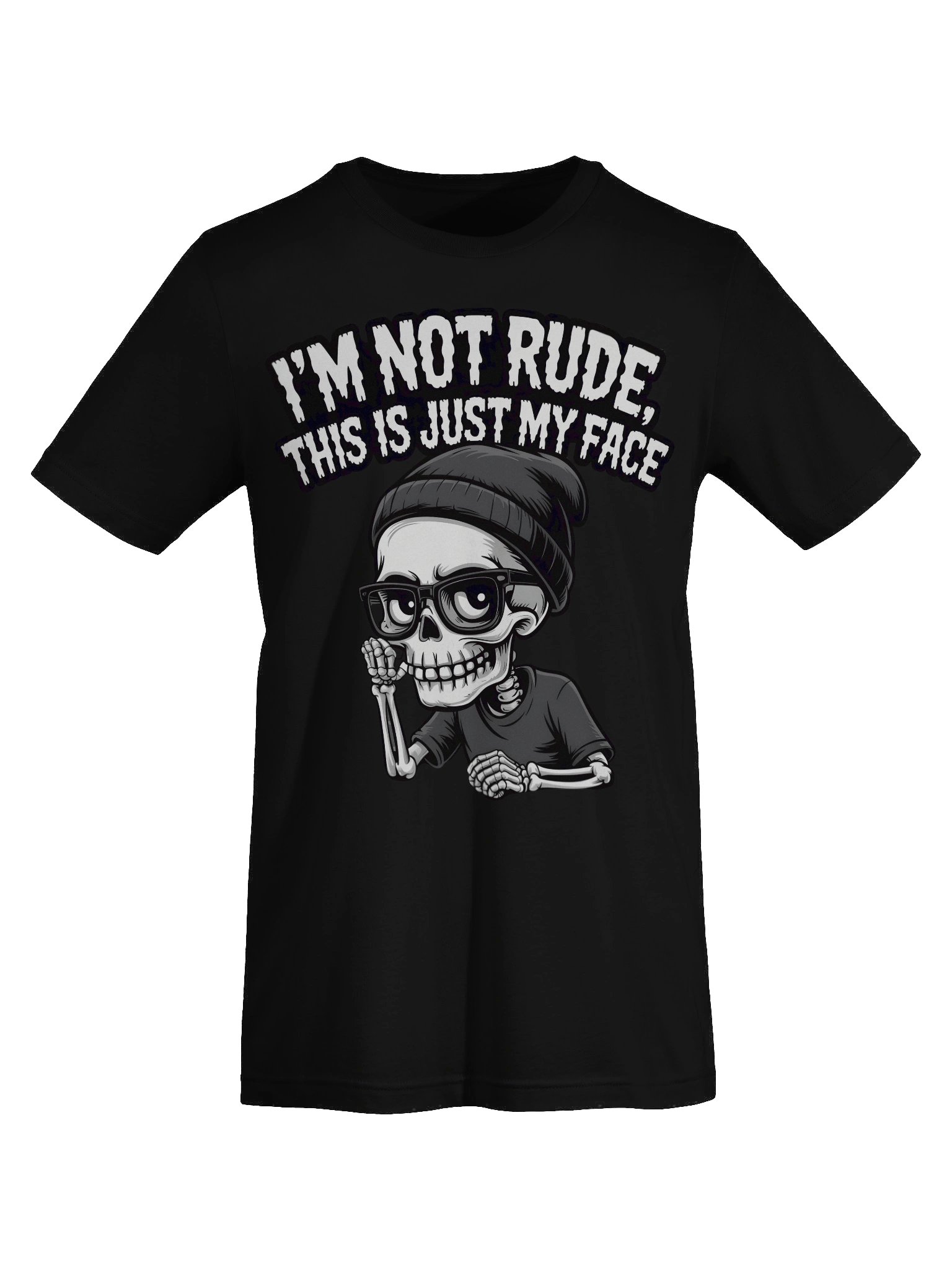 I'm Not Rude Skeleton Graphic Tee product image (7)