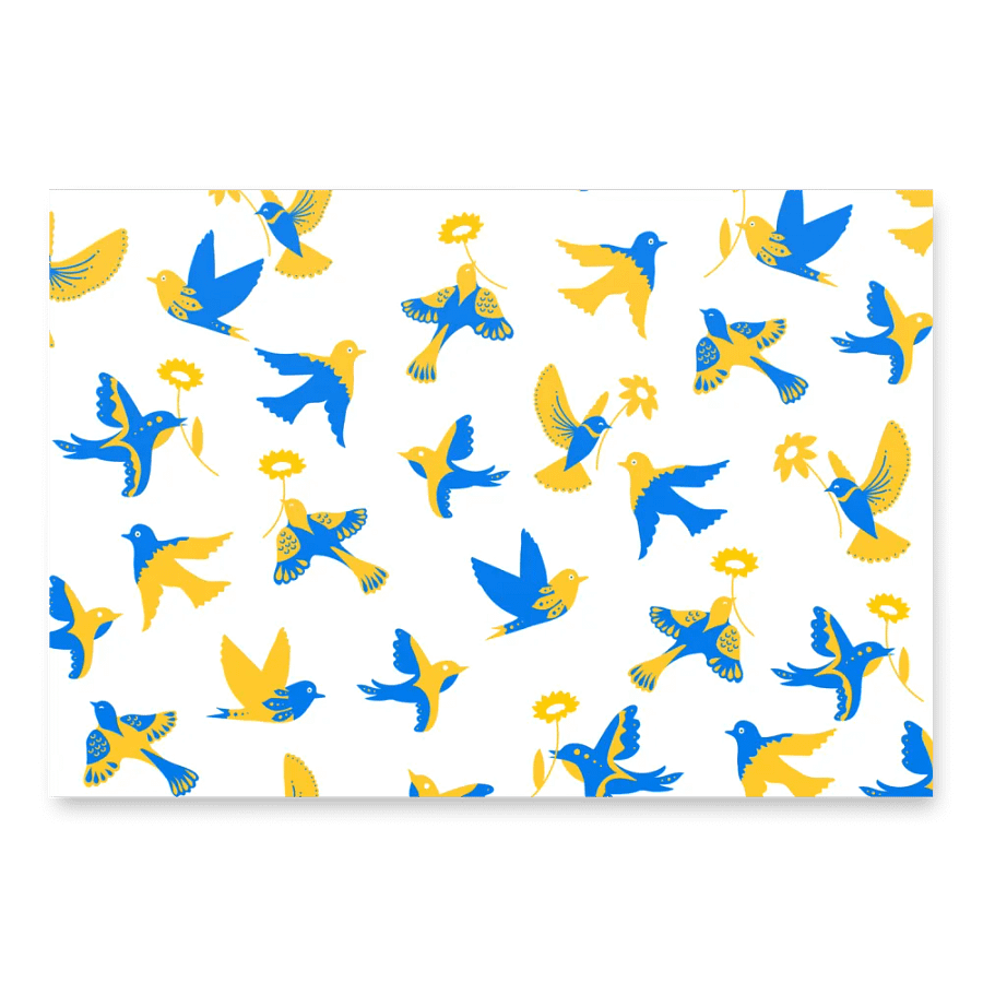 Harmony of Birds Wrapping Paper Set product image (1)