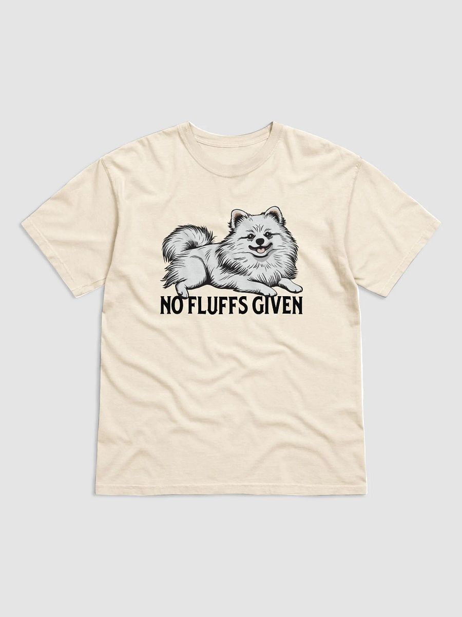 No Fluffs Given T-Shirt of a Pomeranian (White) | Funny T-Shirt for Pomeranian Paw-rents product image (19)