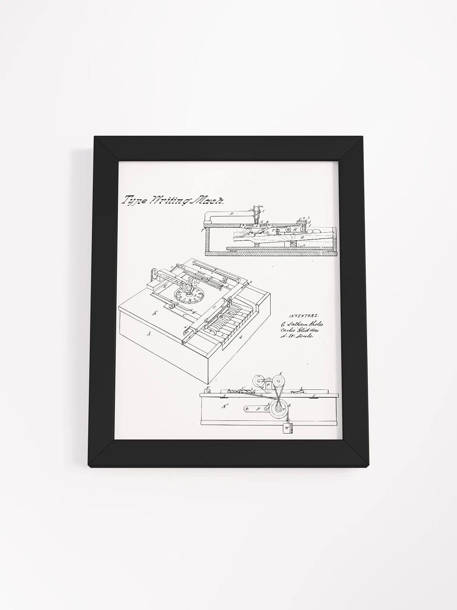 Sholes, Glidden, & Soule – Type Writing Machine (Typewriter) product image (1)