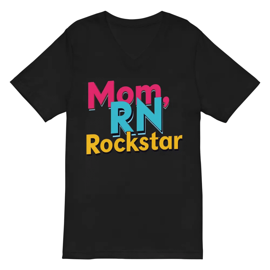 Mom, RN Rockstar V-Neck Tee product image (3)