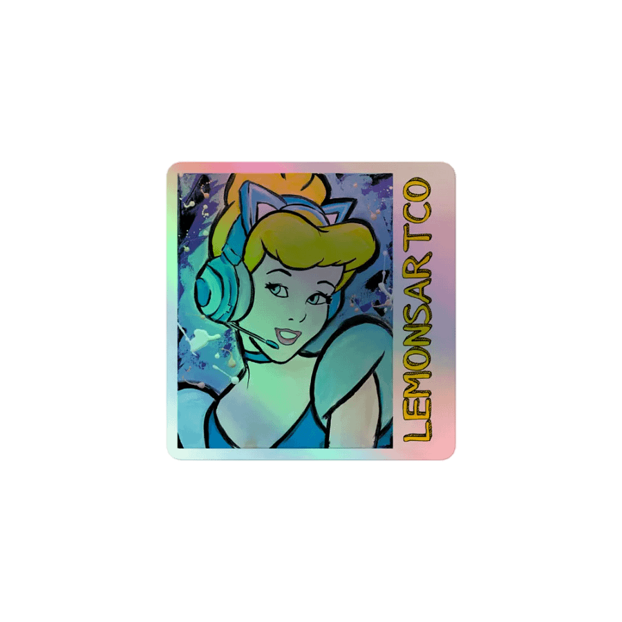 E-Girl Ella Holographic Sticker product image (1)