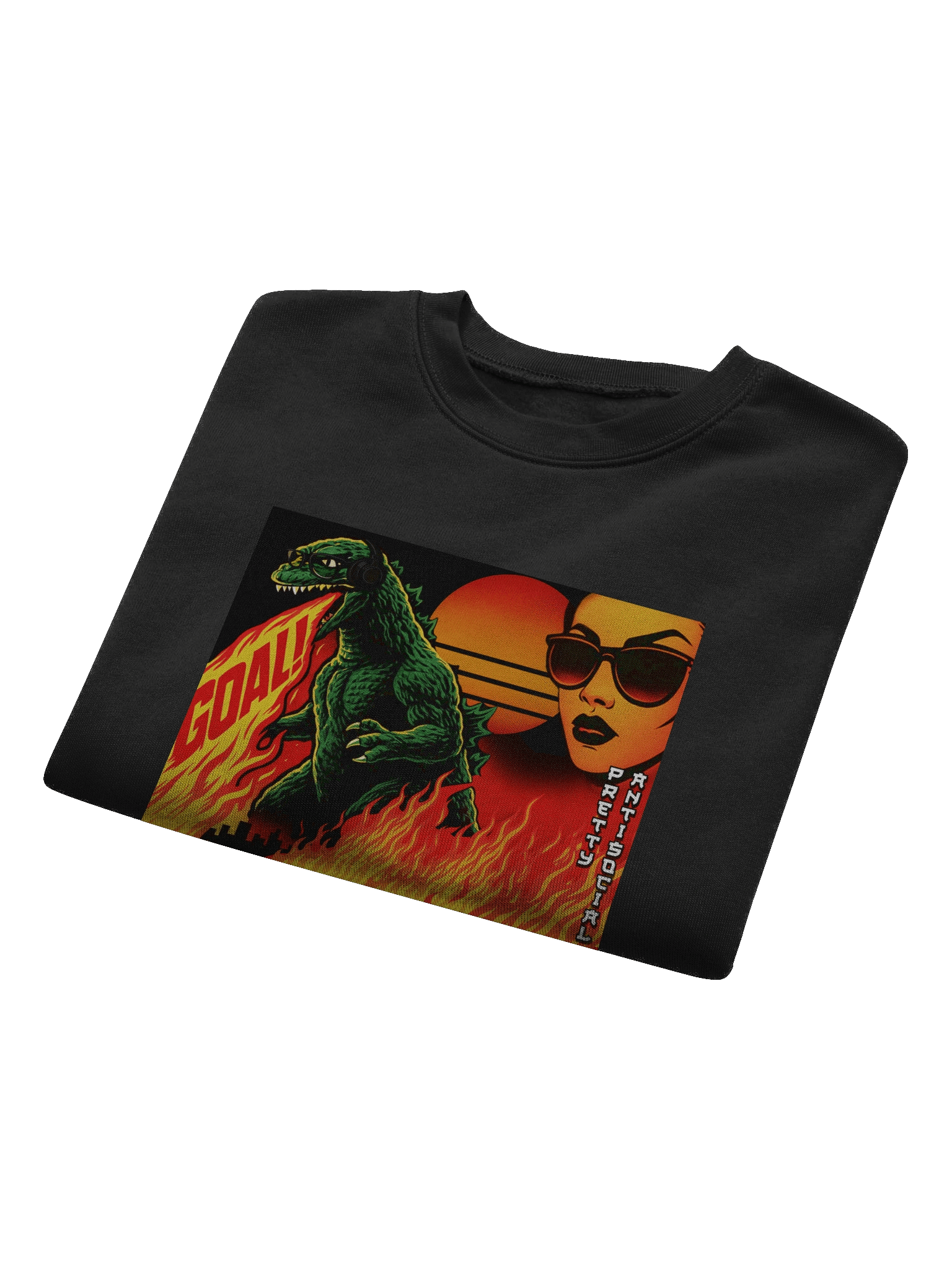 GOALZILLA x PASP Cropped Fleece Sweatshirt product image (8)