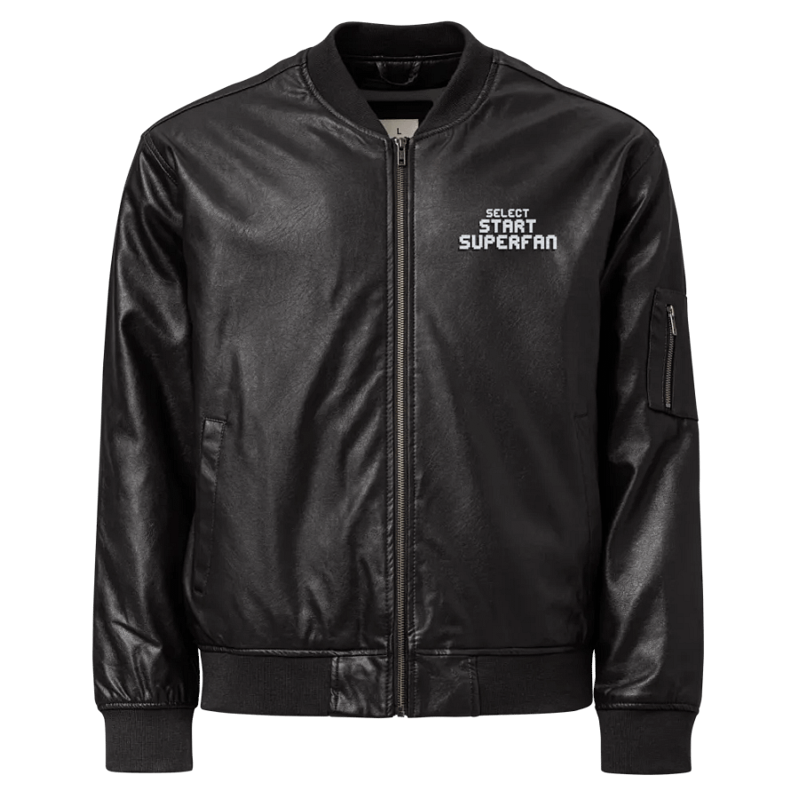 Superfan Faux-Leather Bomber product image (2)