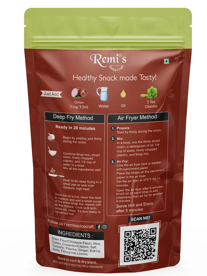 Remi's SpiceCraft Onion Bhaji Mix | Enjoy Onion Fritters in a new way product image (2)