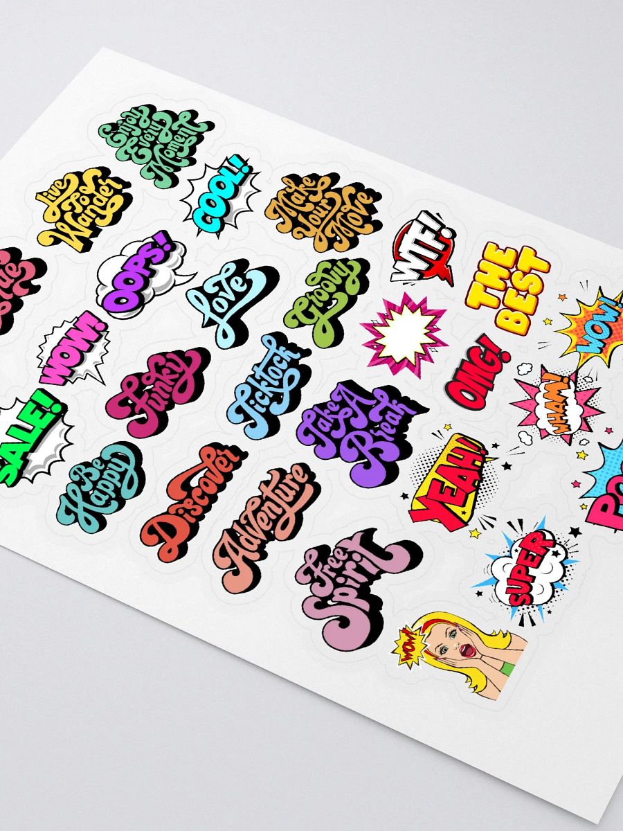 Comic Sticker Sheet product image (2)