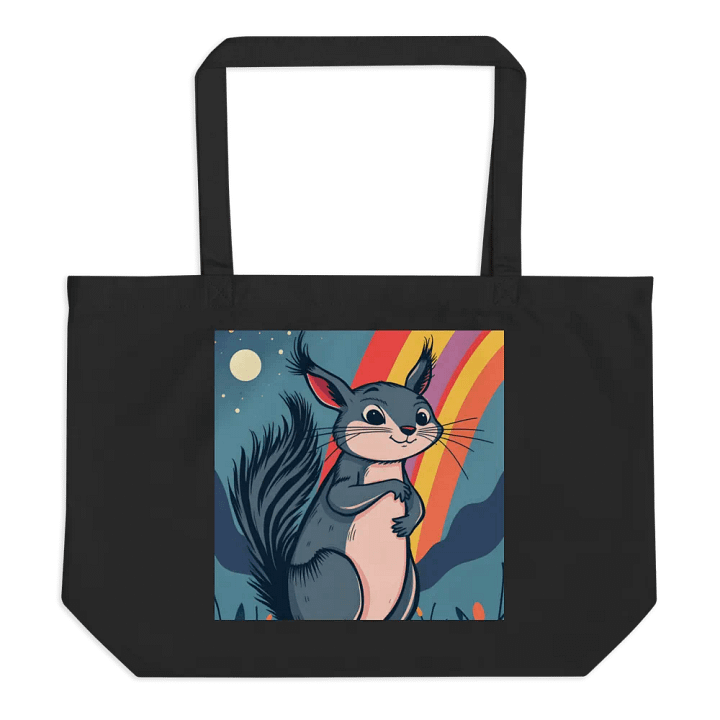 Whimsical Rainbow squirrel Tote Bag product image (1)