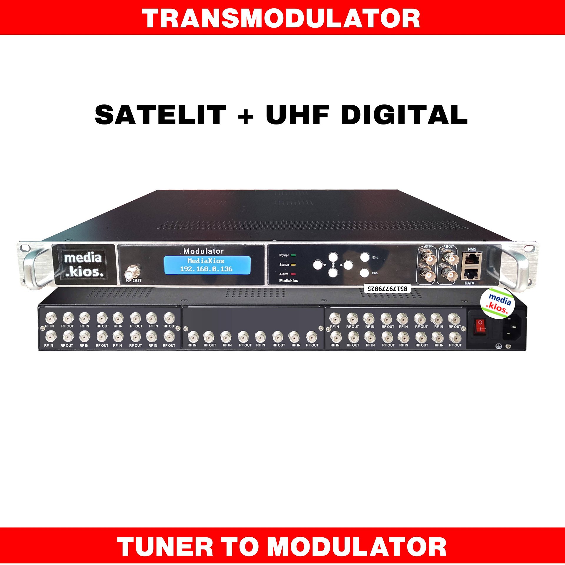 Transmodulator Tuner DVB-S2 to Modulator product image (1)