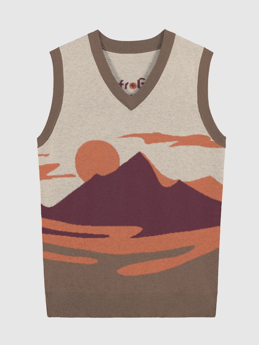 Knitted V-Neck Vest product image (4)