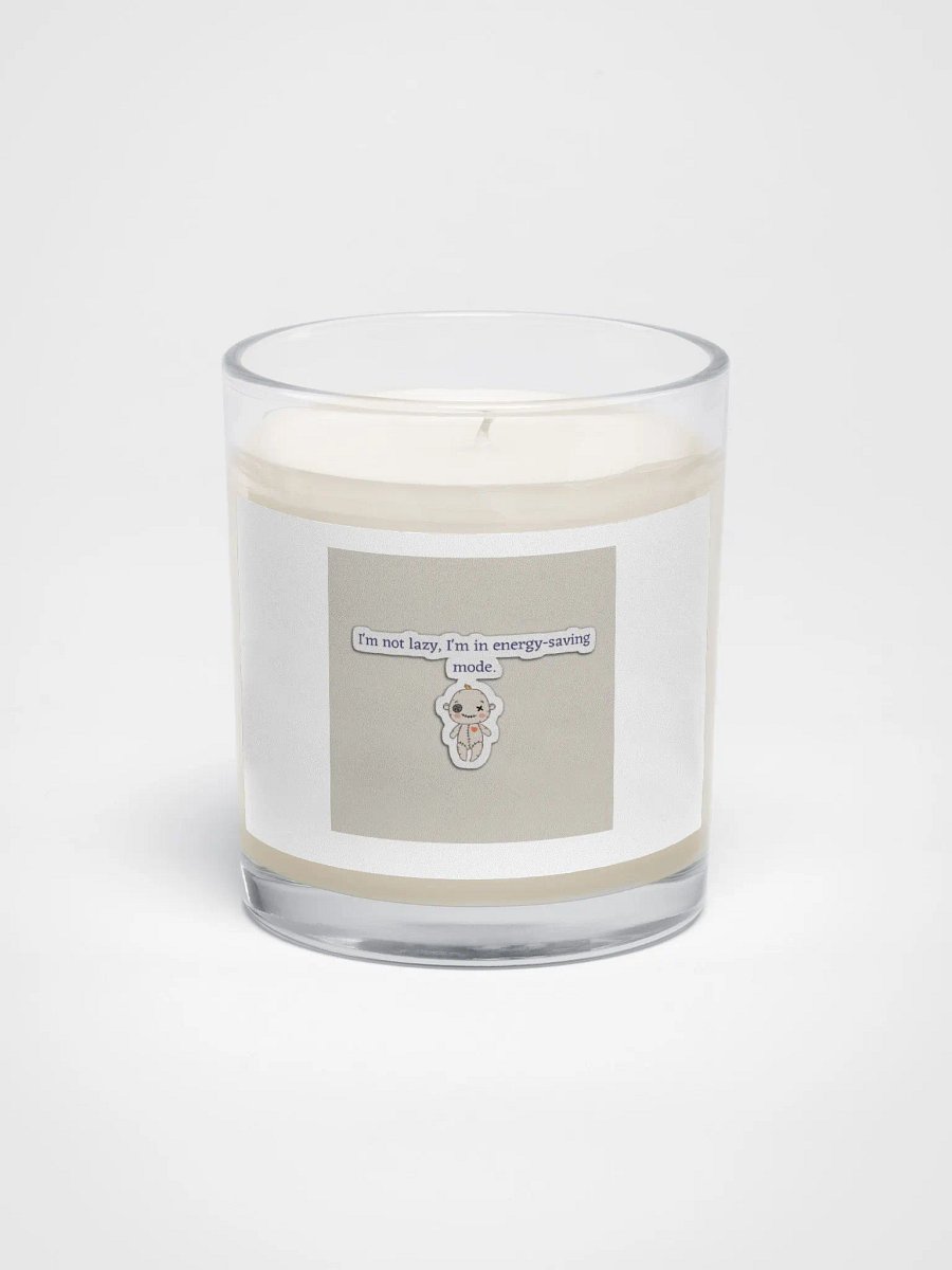 I'm not lazy. I'm in energy saving mode candle. product image (1)