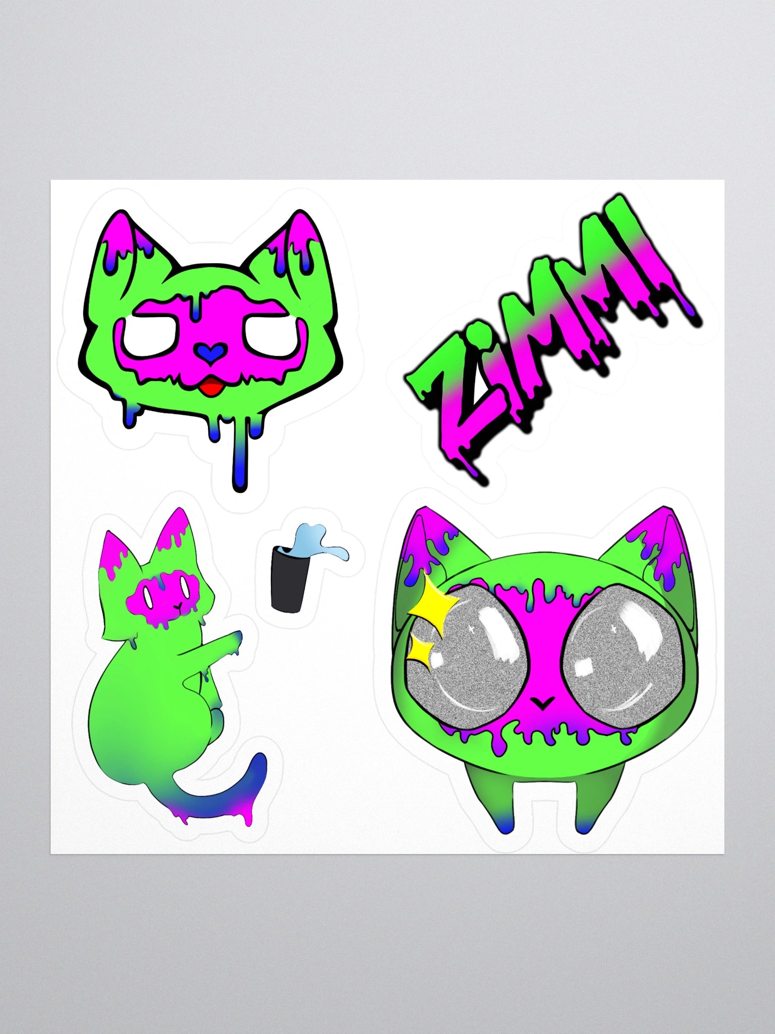 Zimmi Sticker Pack (4-Pack) product image (1)