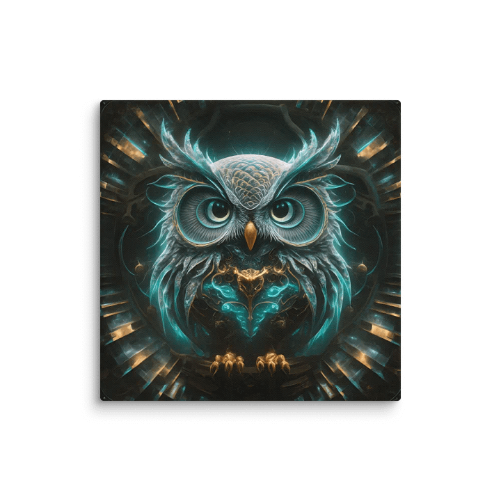 Fantasy Fractal Owl Art - v11 product image (1)