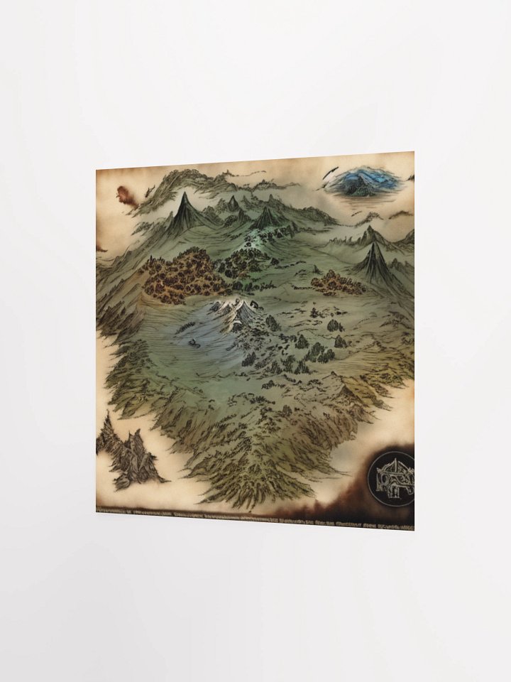 Fantasy Landscapes Lord Of The Rings Anime Concept Map Poster product image (9)