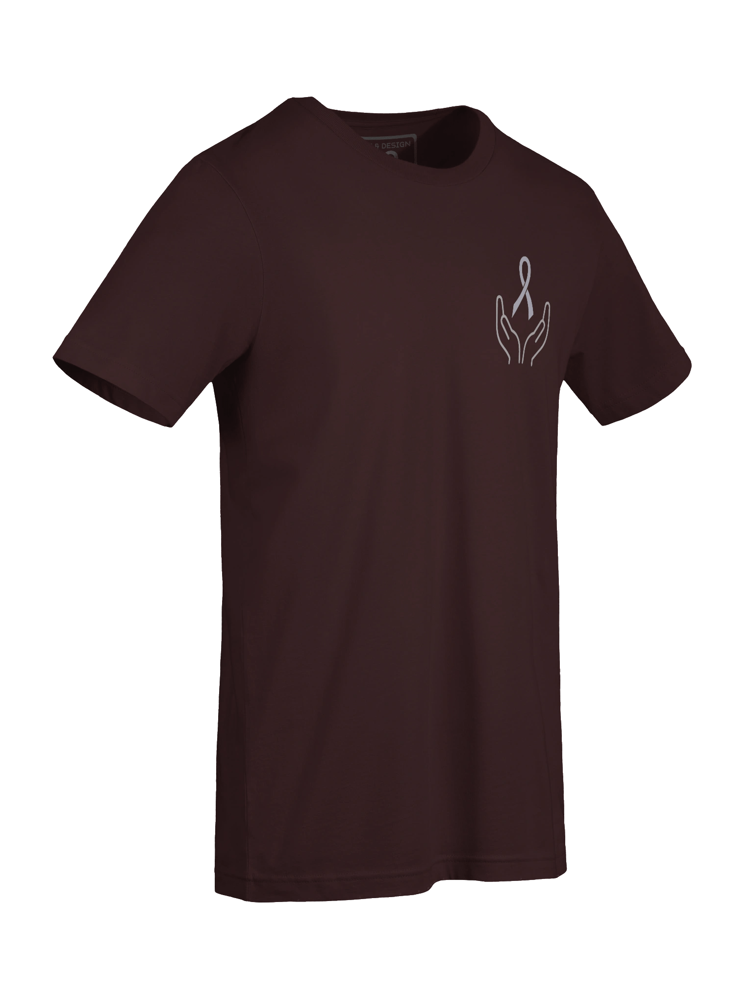 General Cancer Awareness Unisex T-Shirt, Lavender Ribbon Hands Tee, product image (7)