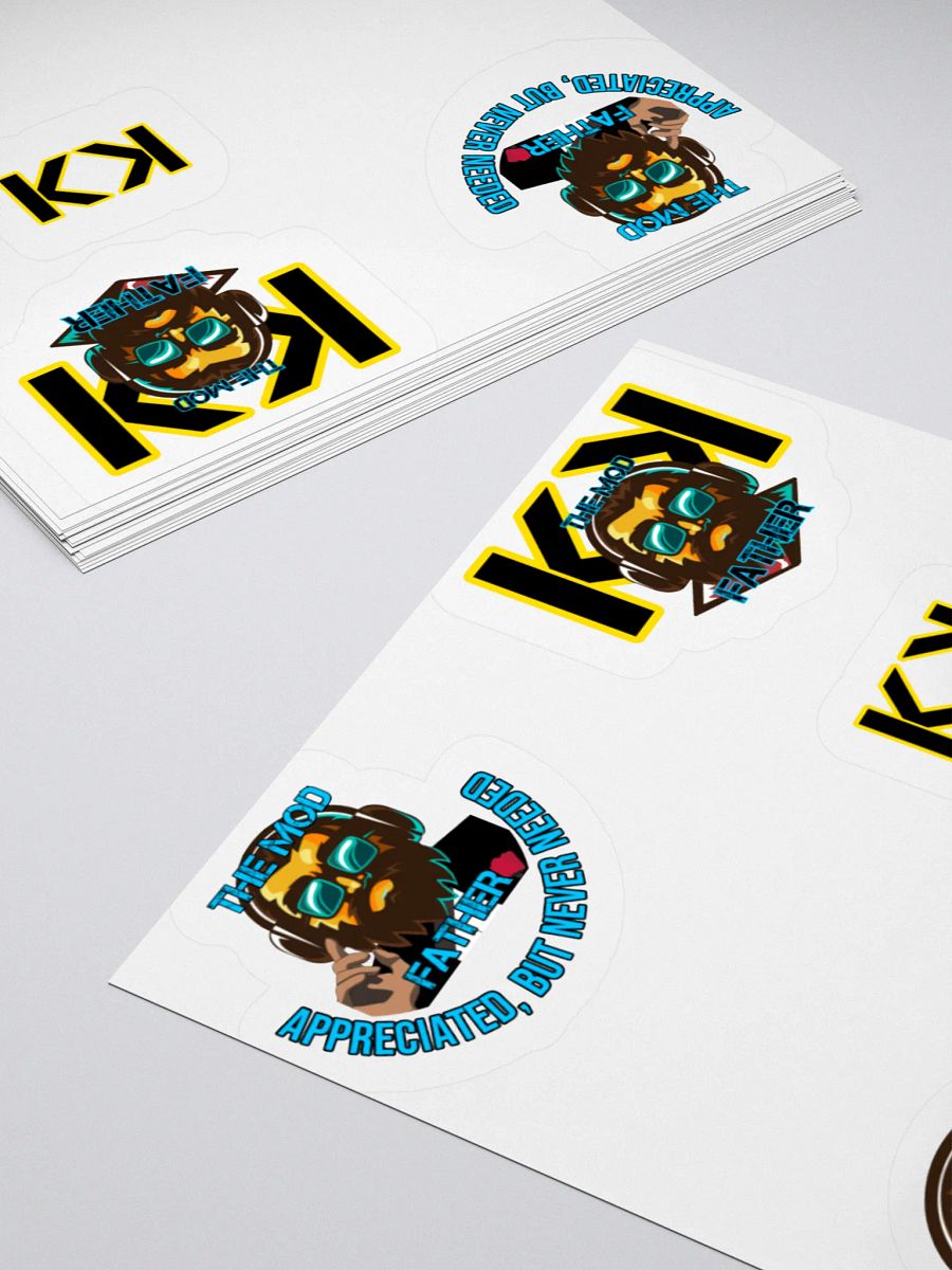 Themodfather kiss cut stickers product image (14)