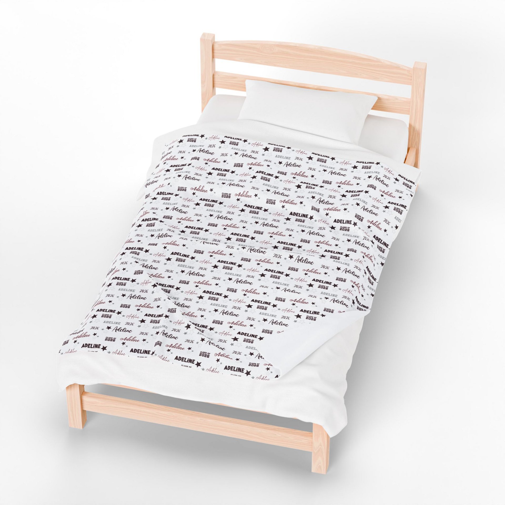 Personalized Velveteen Plush Blanket product image (5)
