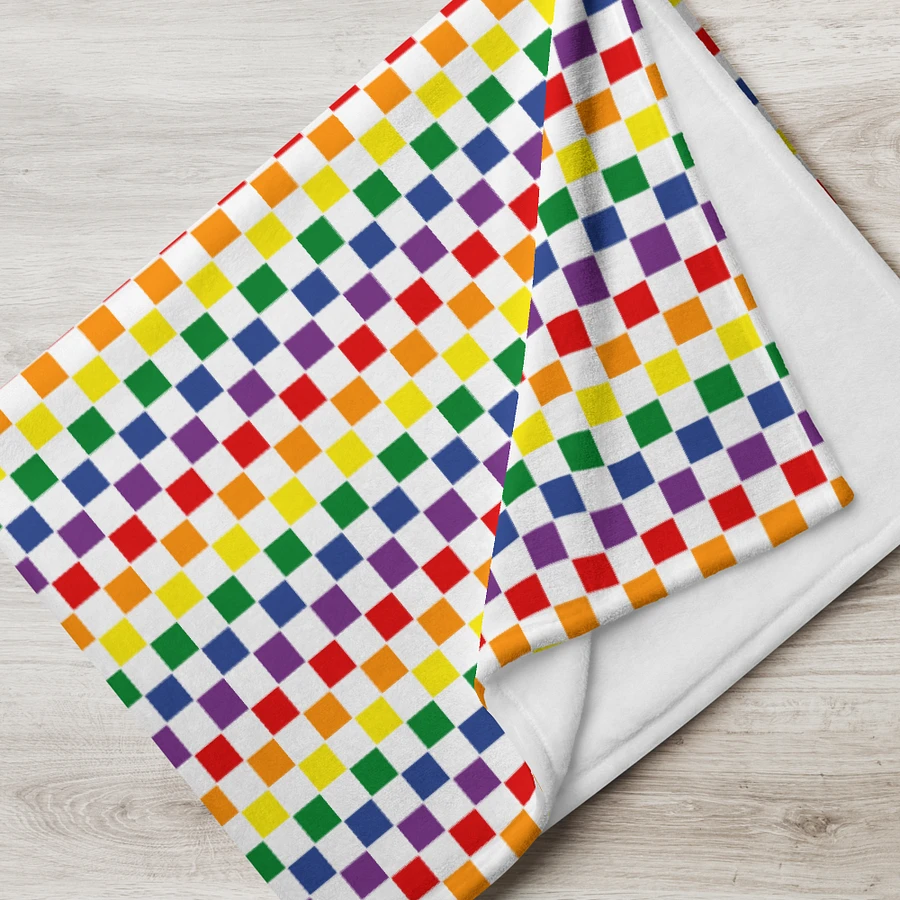 Pride Checks Cozy Blanket product image (2)