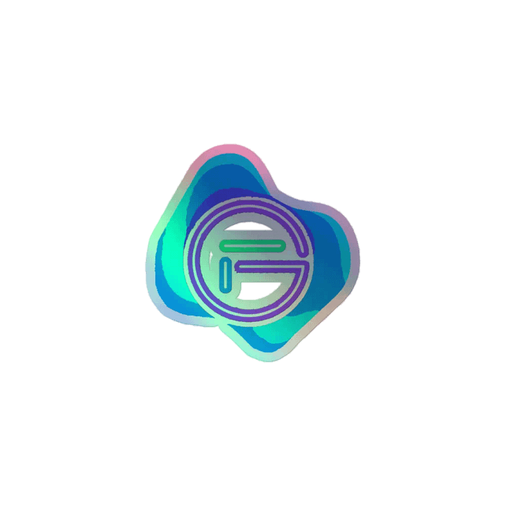 GloweFlye Blob Holo Sticker product image (1)