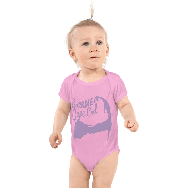 BOURNE to Cape Cod™ | Baby Bodysuit | Cozy, Cute & Coastal Cool | Lilac Logo product image (1)