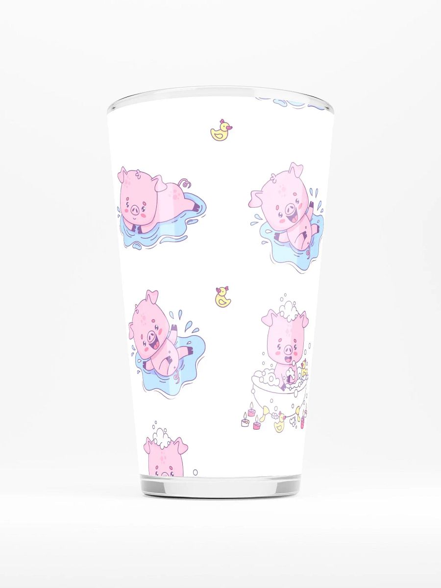 Playful Pink Piglet Shaker Pint Glass product image (1)