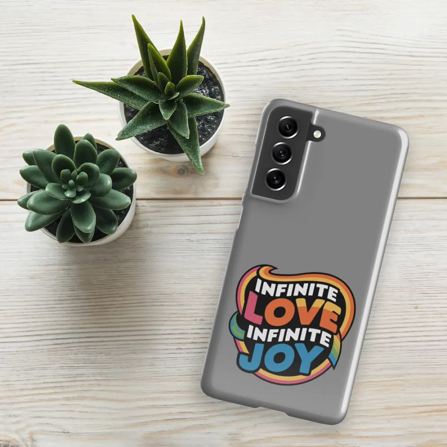 Infinite Love Infinite Joy Snap Case for Samsung (Grey) product image (5)