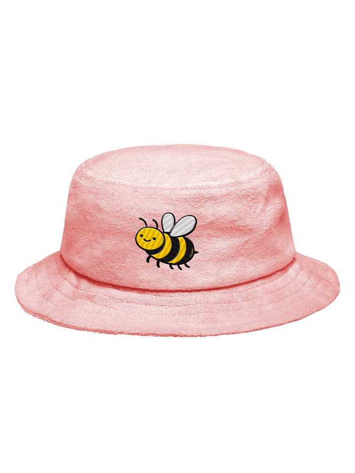 Buzzing Bee Embroidered Terry Cloth Bucket Hat product image (2)