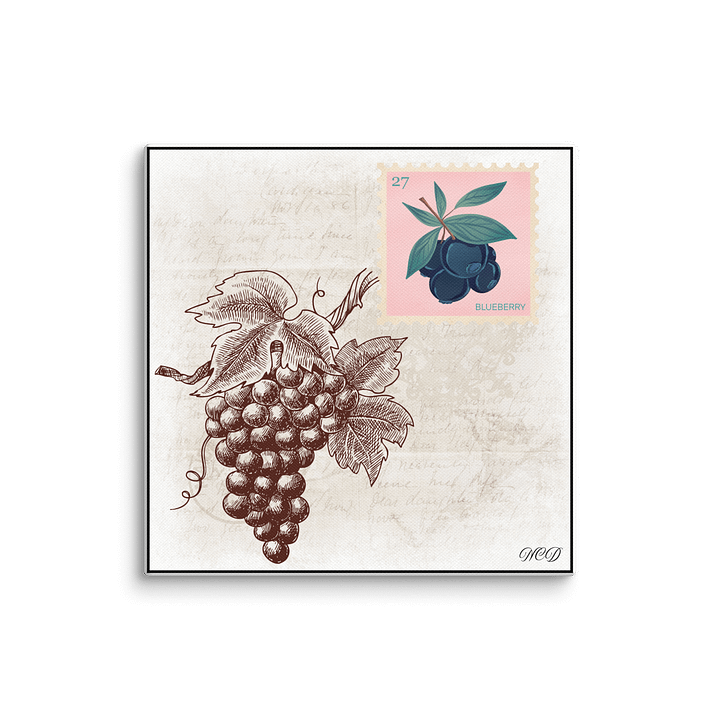 🍷 Grapes and Blueberry Mingle Canvas – Bon Appétit By NCD product image (1)