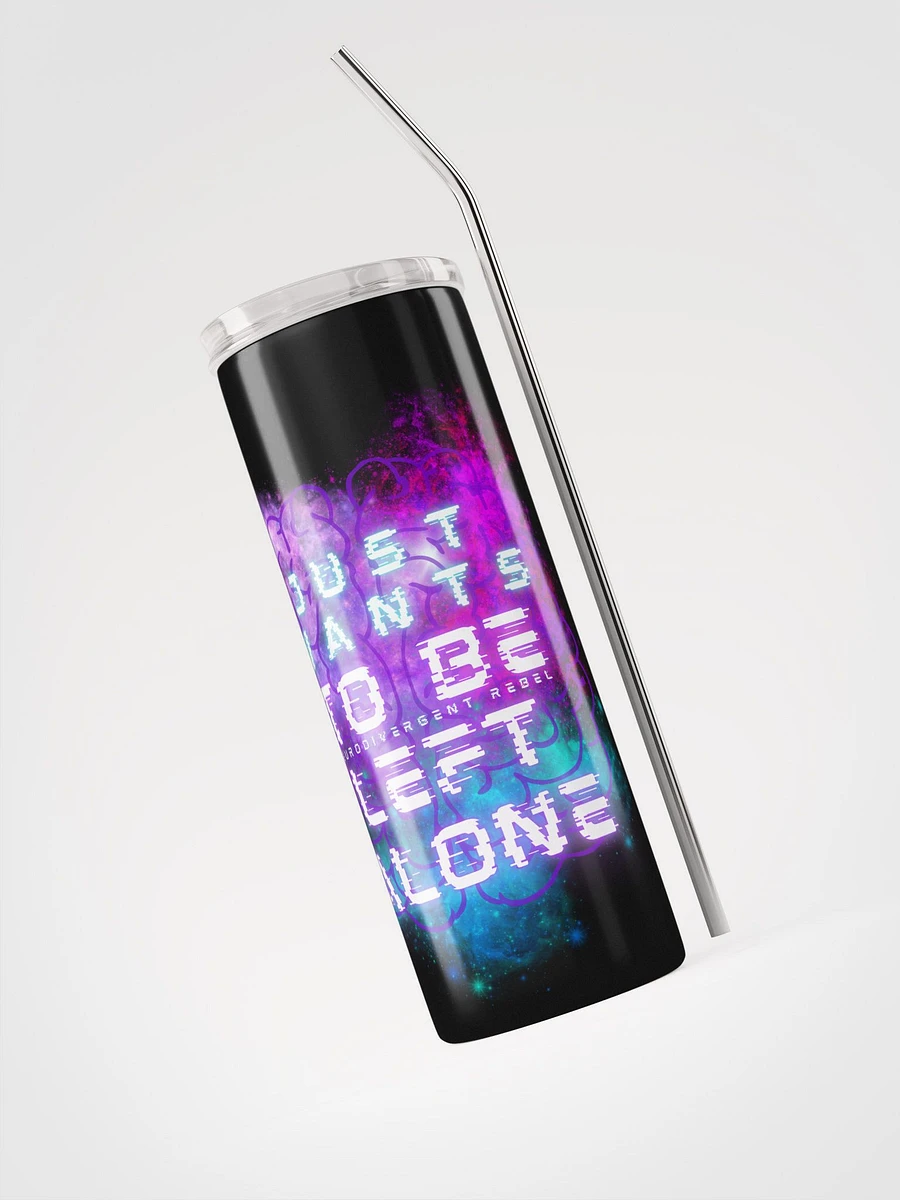 Just Wants to be Left Alone Stainless Steel Tumbler product image (5)
