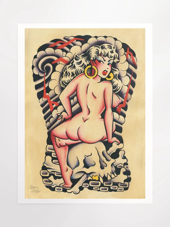 skull sittin' 18x24 print product image (1)