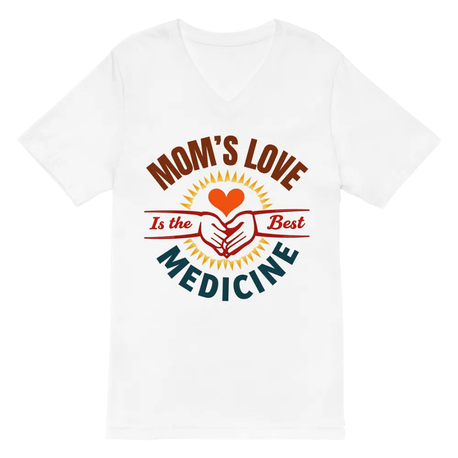 MOM'S LOVE Is the Best MEDICINE V-Neck Tee product image (6)