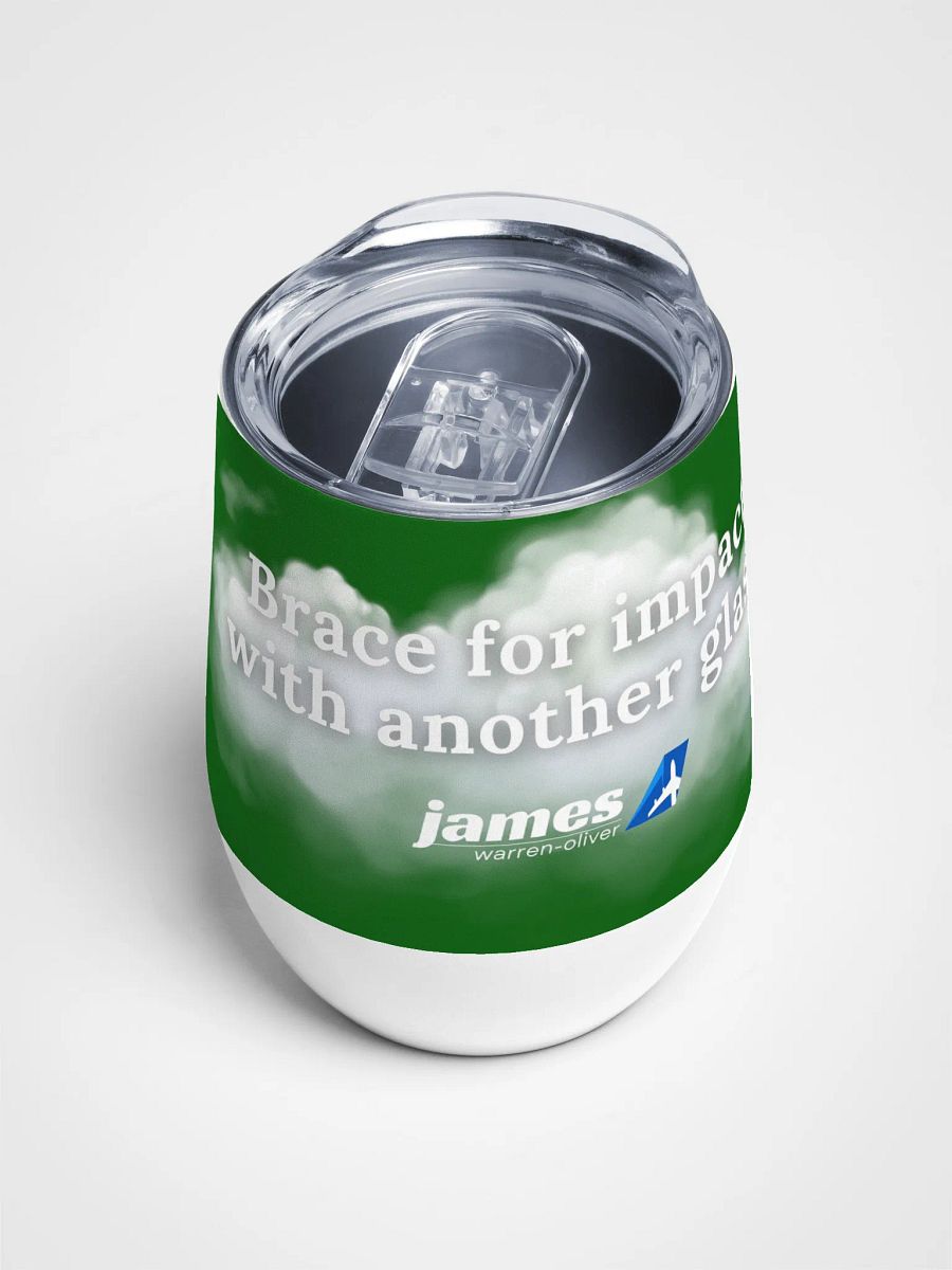 🍷 Brace For Impact… With Another Glass - Traveller’s Wine Tumbler product image (5)