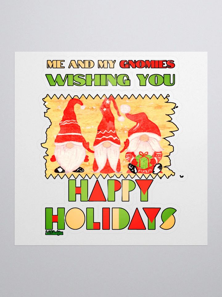 ME AND MY GNOMIES WISHING YOU HAPPY HOLIDAYS product image (2)
