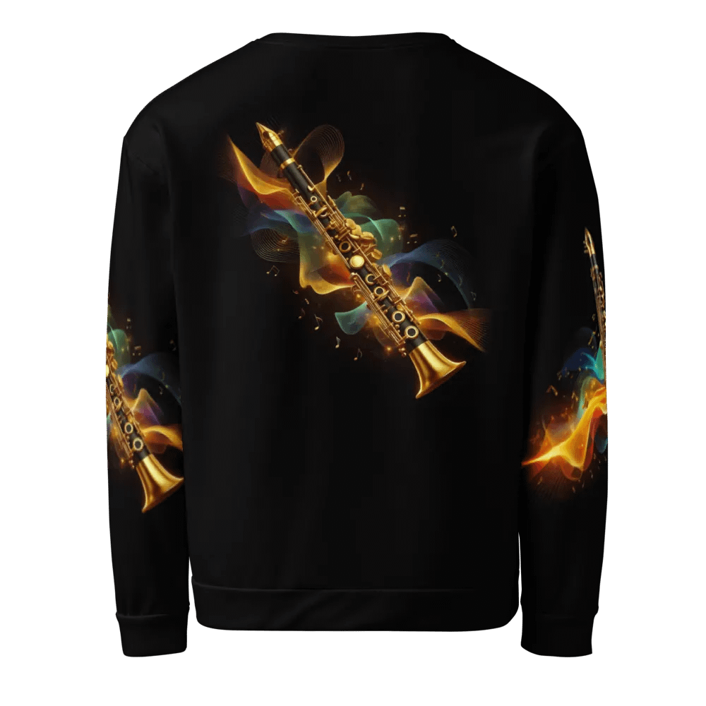 Golden Clarinet Musical Instrument - All-Over Unisex Sweatshirt #20 product image (3)