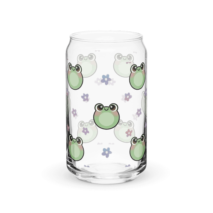 Froggy Pattern Glass Cup product image (2)