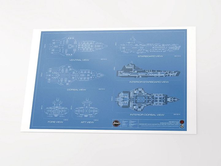 Vengeance Starship Blueprint Poster product image (2)
