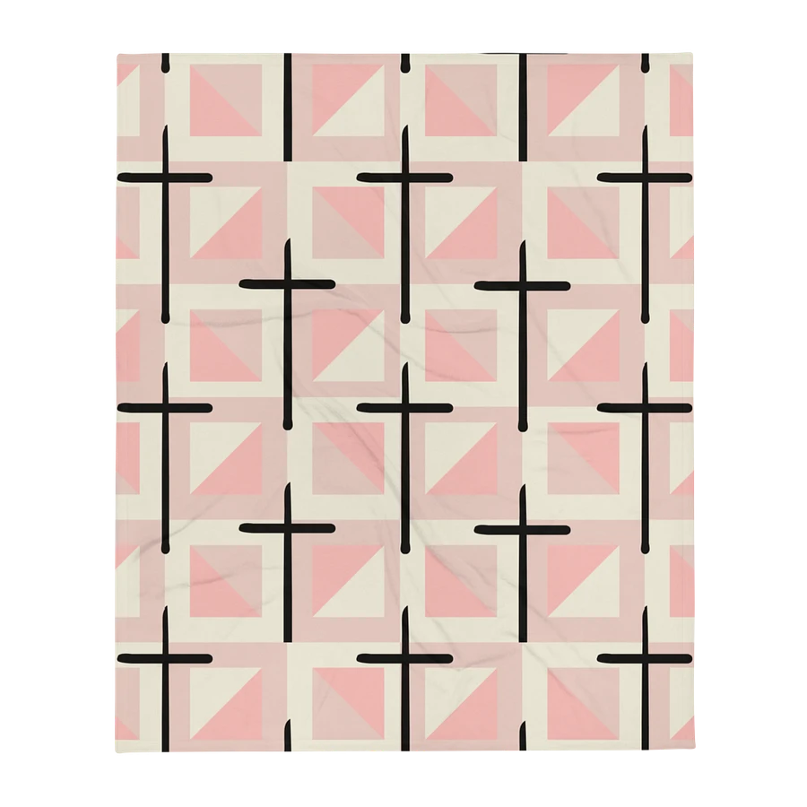 Pink Cross Quilted Patterned Blanket product image (3)