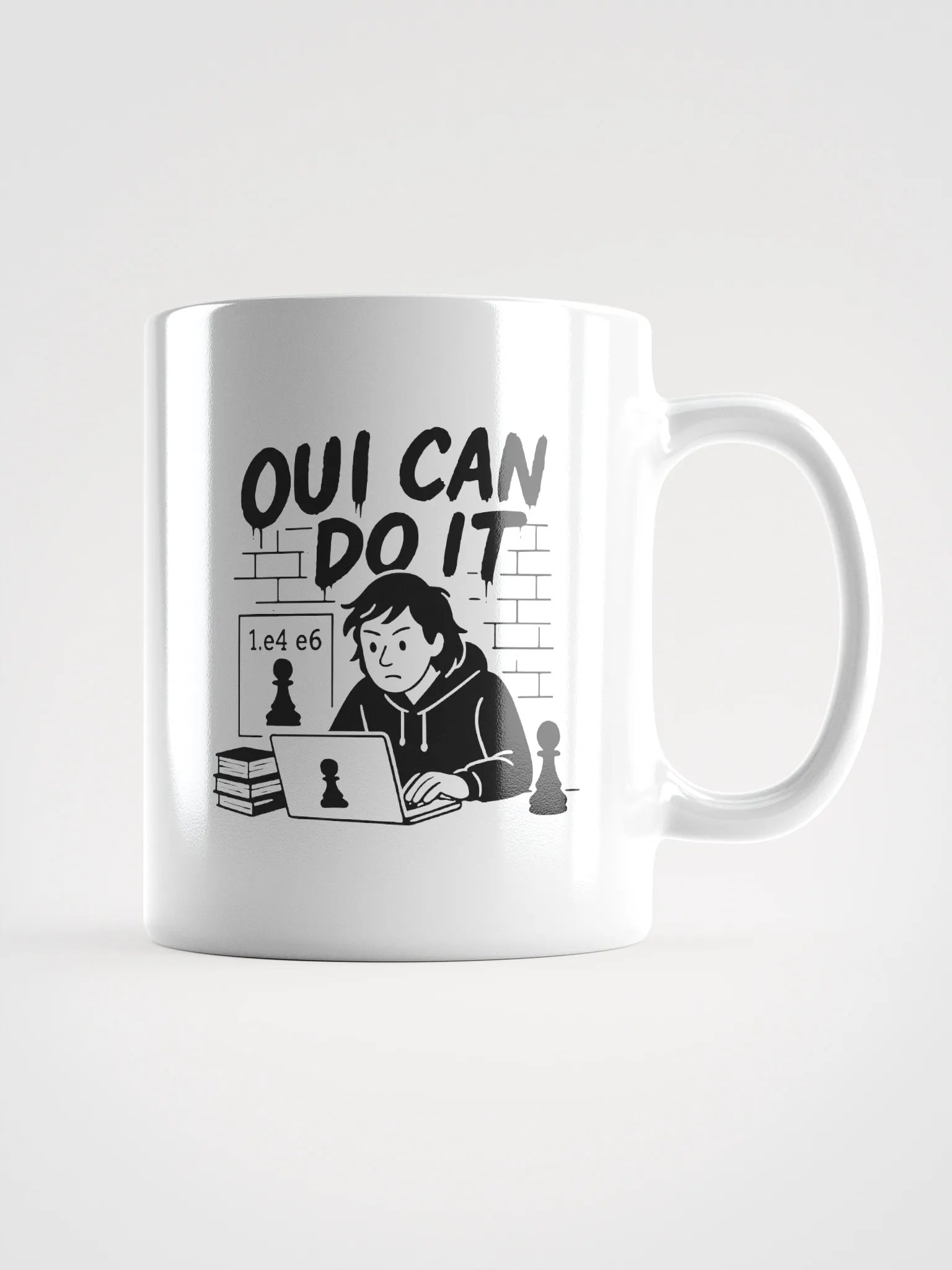 Oui Can Do It - White Glossy Mug product image (1)