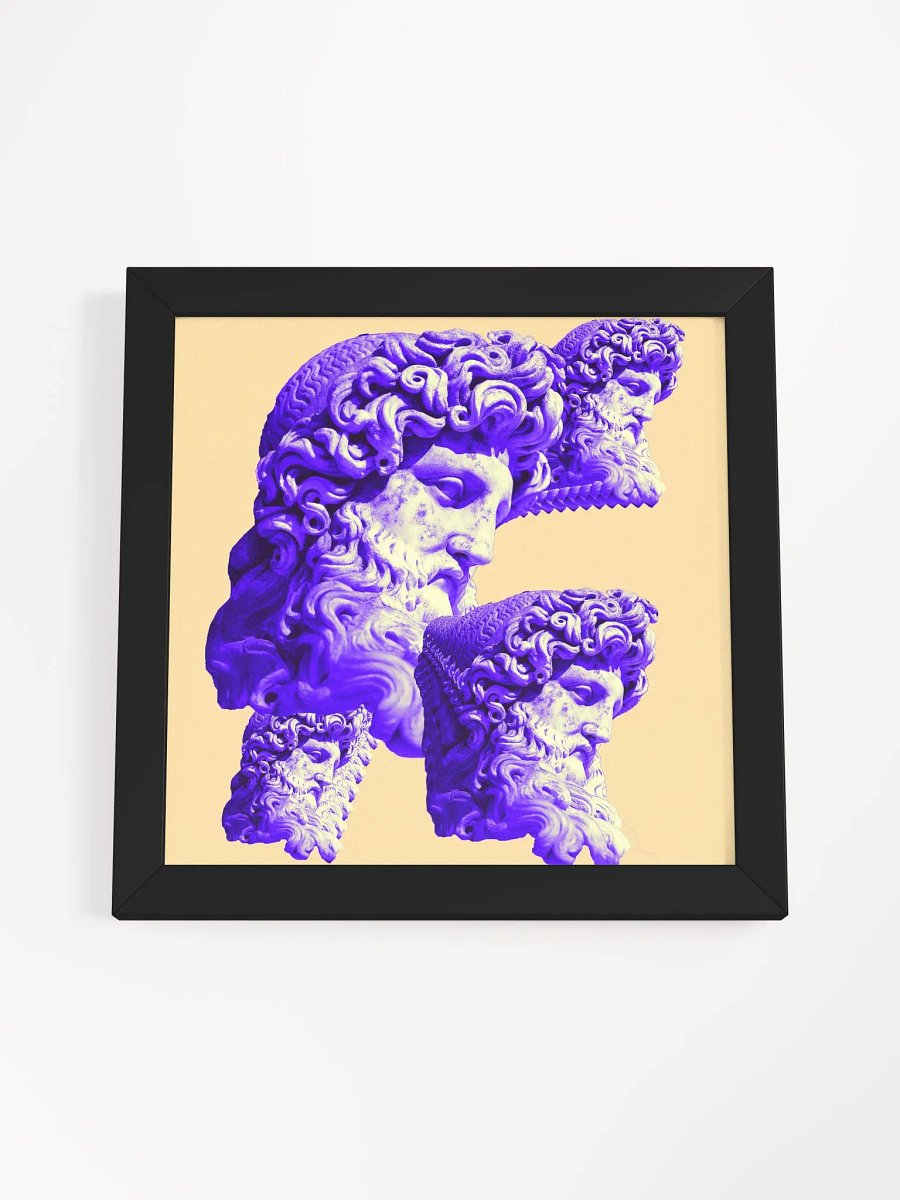 Zeus Glitch Framed Poster product image (33)