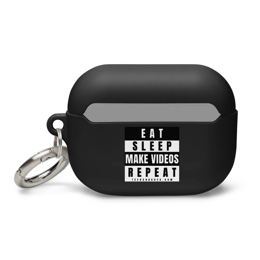Eat Sleep Make Videos Repeat – Black Earpods Case product image (2)