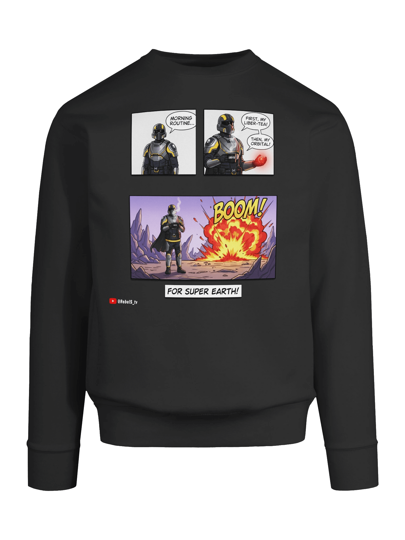 Morning Liber-tea Routine - Helldivers 2 Premium Sweatshirt product image (9)