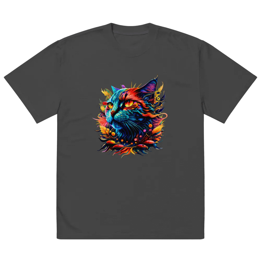 [Trippy Cat] Oversized T-Shirt product image (5)