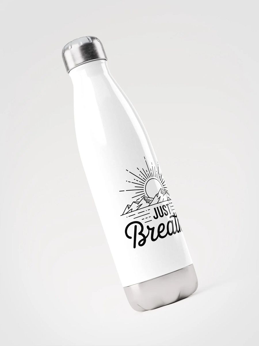 'Just Breathe' Steel Water Bottle product image (4)