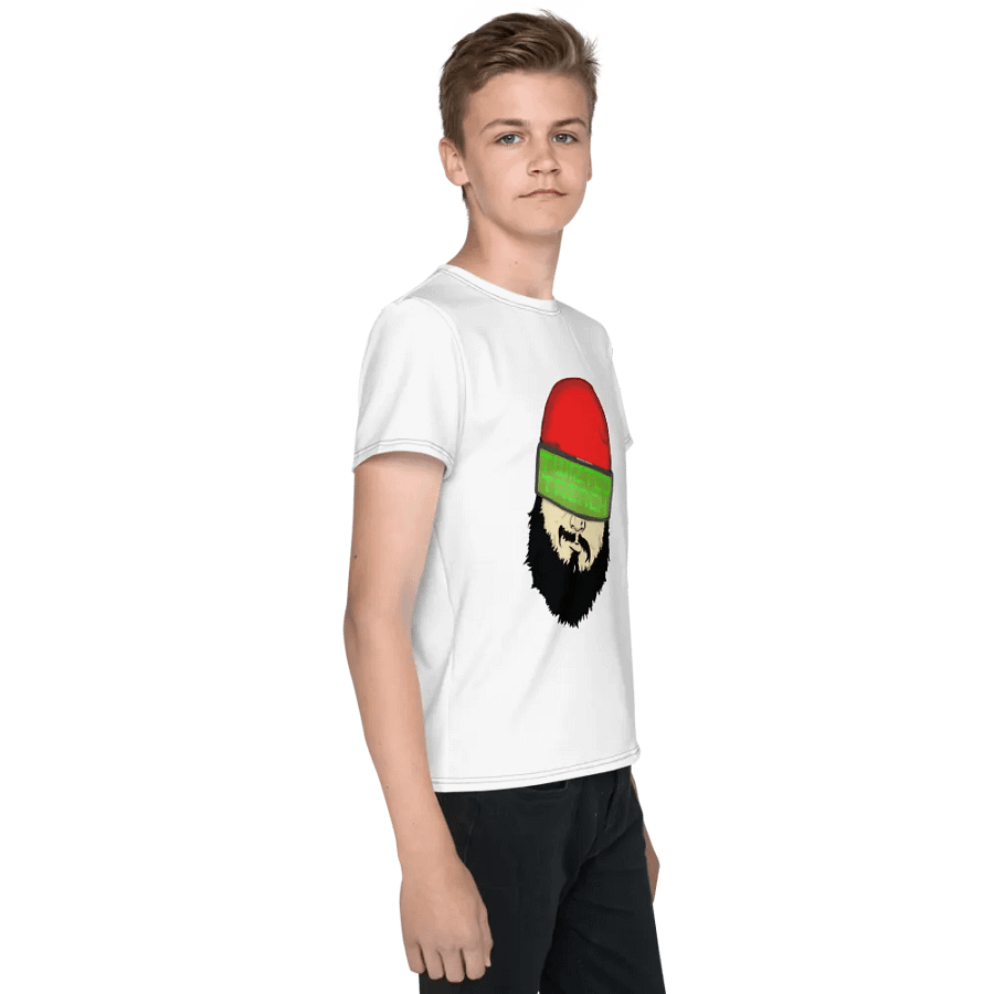 Bearded Rebel All-Over Print Youth T-Shirt product image (6)