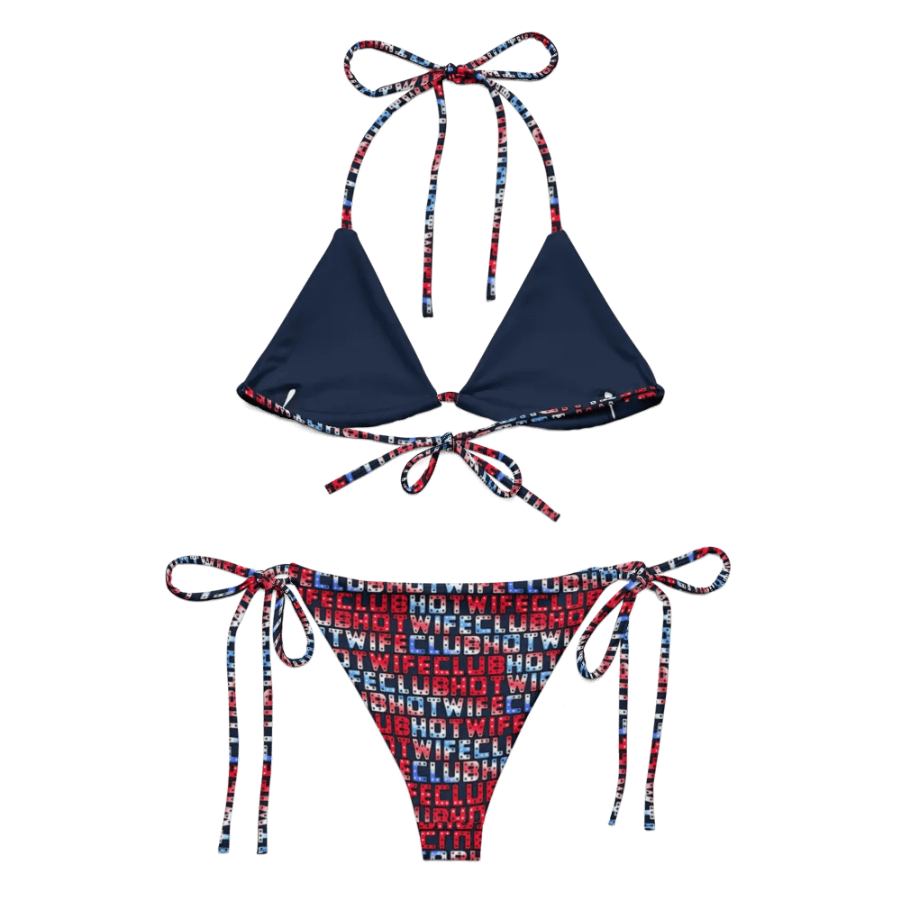 HotWifeClub Hot Wife Club red white and blue bikini product image (5)