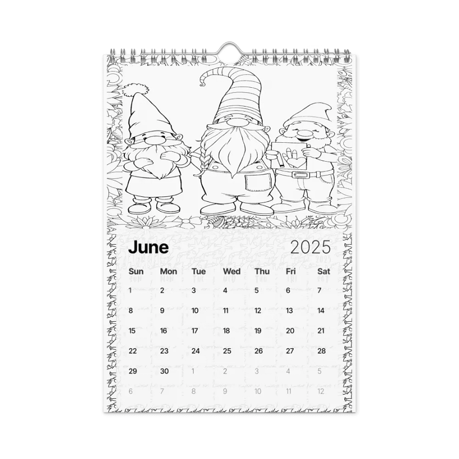 2025 A Gnomie Year Coloring Calendar-Physical product image (8)