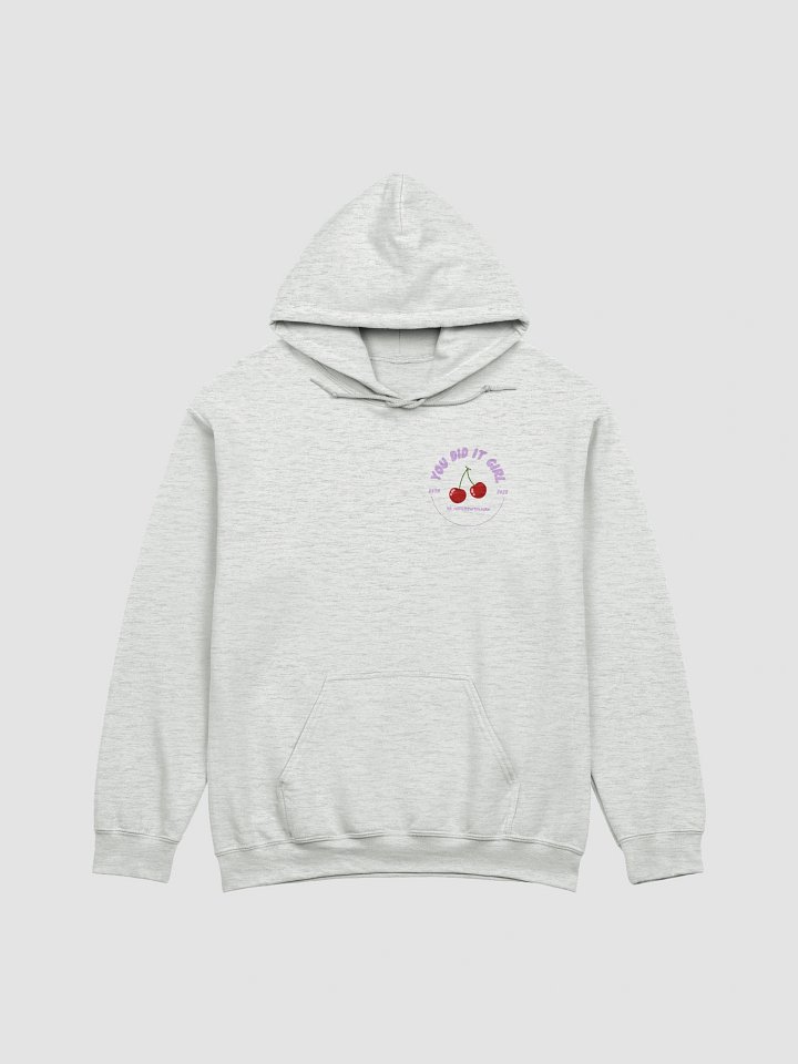 You Did it Girl Cherries Hoodie - Lilac/Grey product image (1)