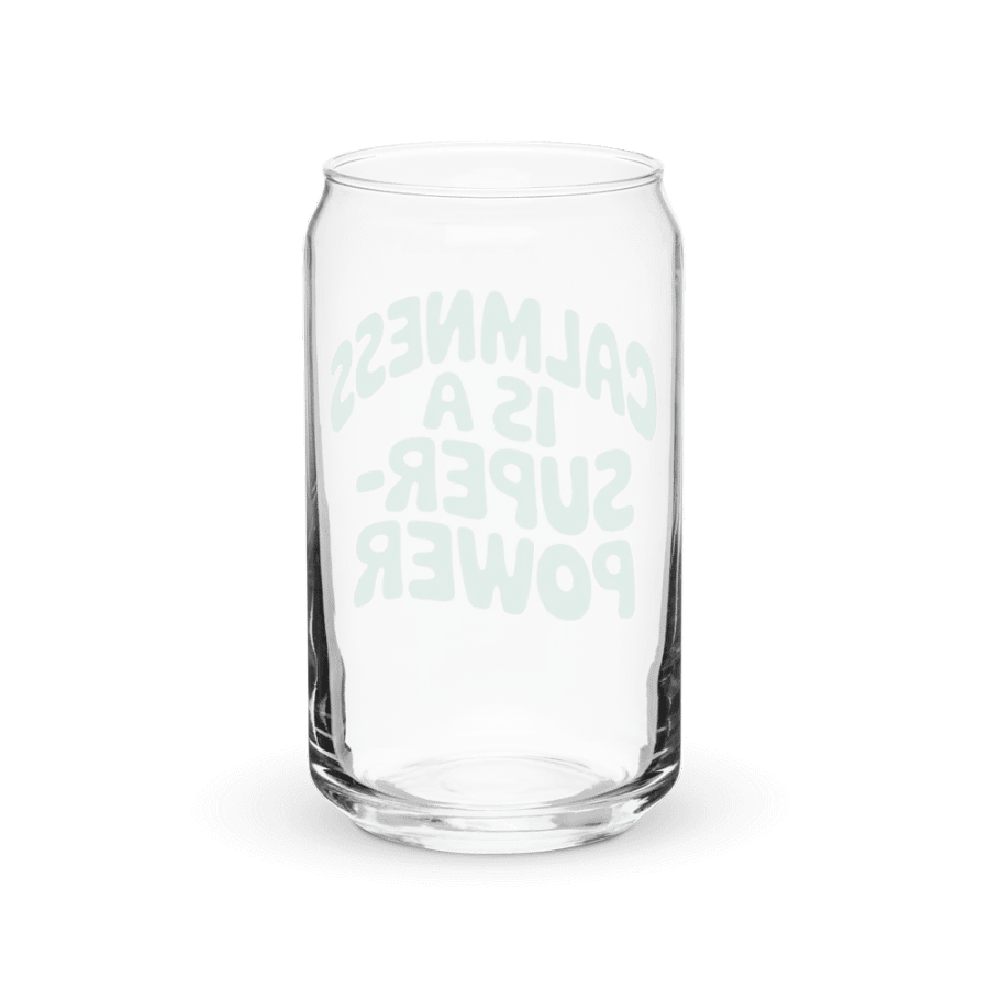 Calmness Is a Superpower Can-Shaped Glass product image (6)