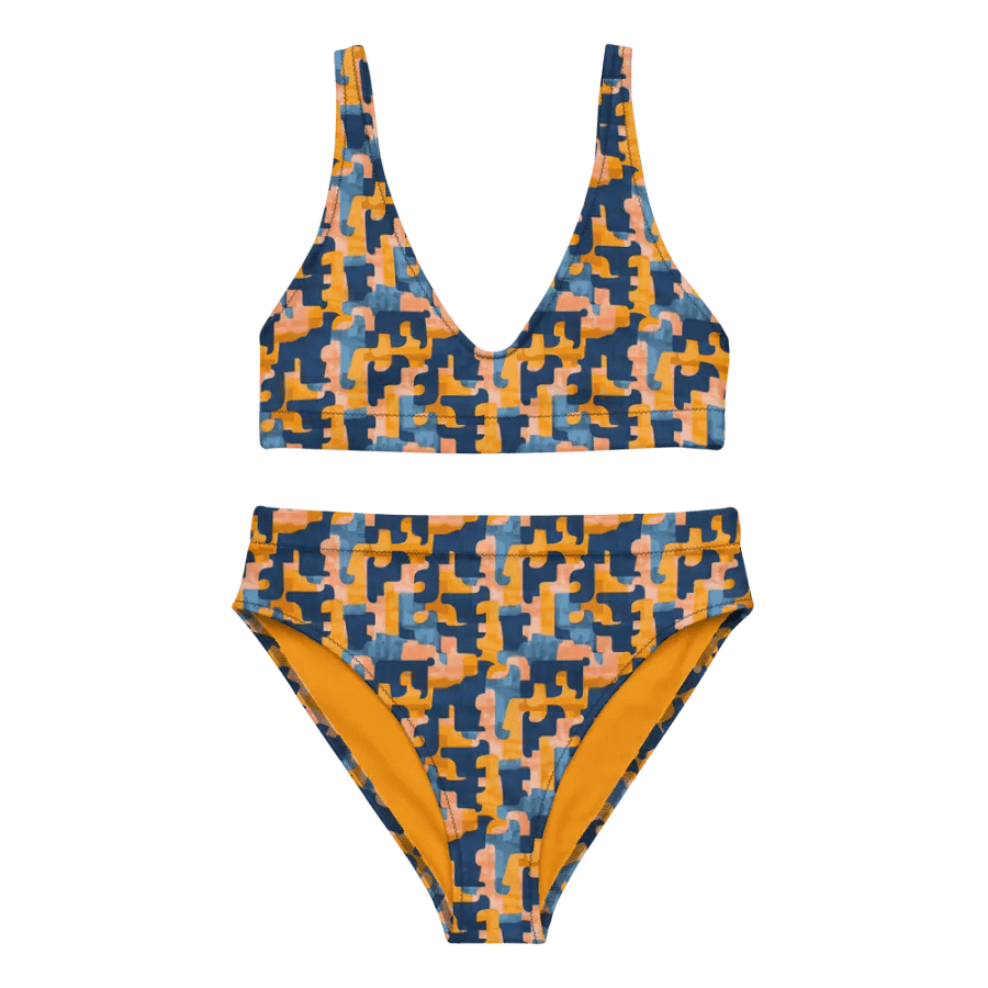 Flowing Shapes | Recycled High Waisted Bikini product image (5)