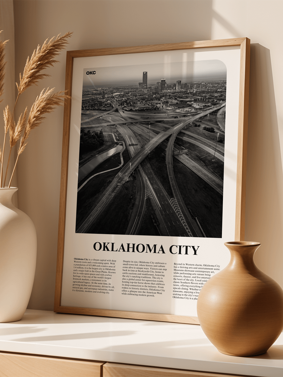 Oklahoma City 02 Newspaper Poster product image (7)