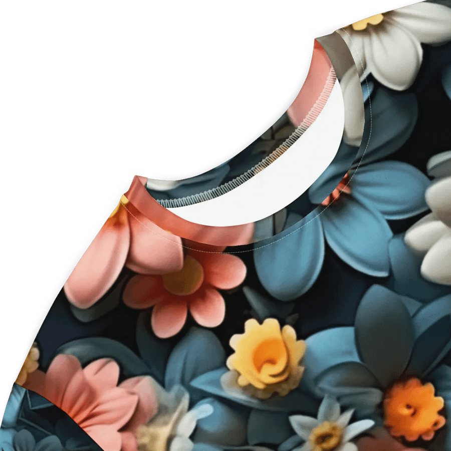 3D-Ditsy-Flowers-Seamless-Patterns T-shirt Dress - V5 product image (5)